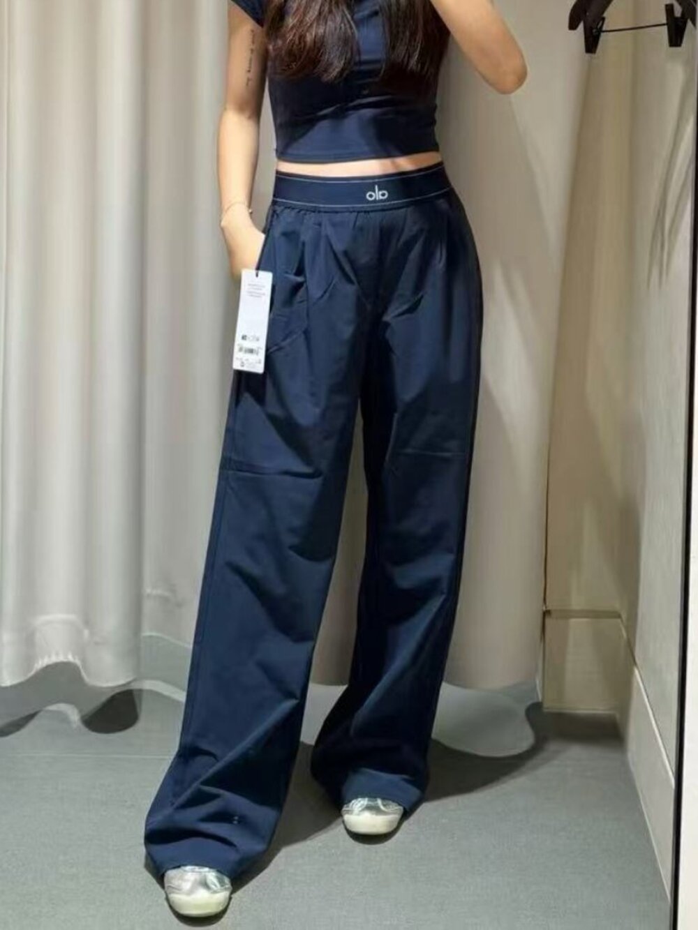 💙ALO Yoga Suit Up Trouser,Navy Blue (Regular 30-inch inner seam) NWT 😀